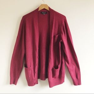 Mens F21 Maroon Cardigan